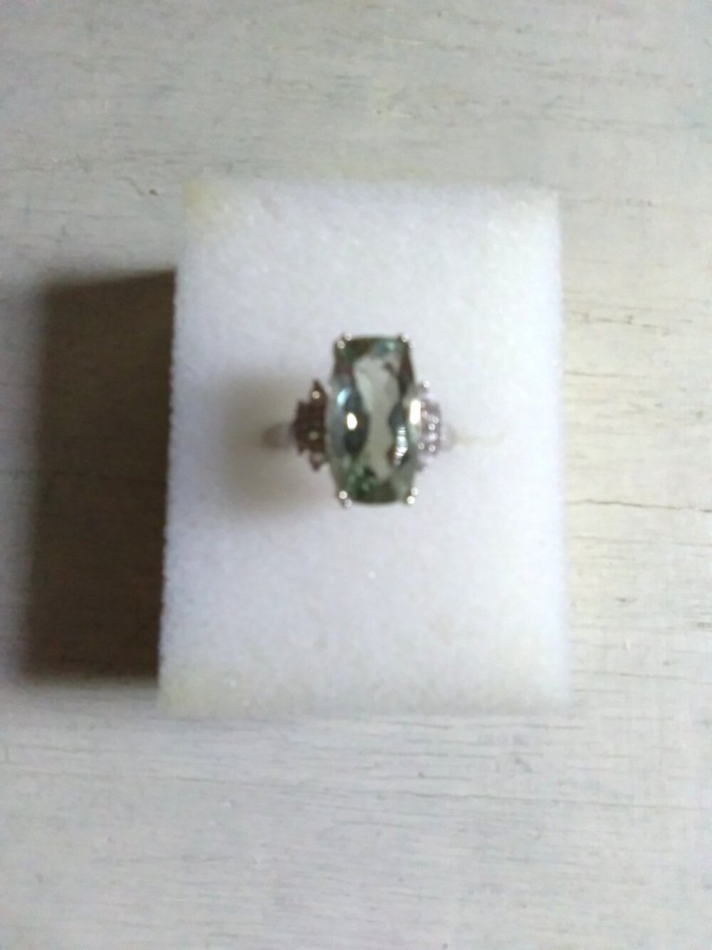 Prasiolite Silver Ring - Picture 2 of 6
